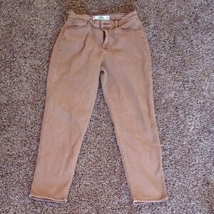 Hollister Women's Straight Leg Tan Jeans